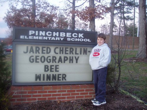 Jared at Geo Bee, 2007