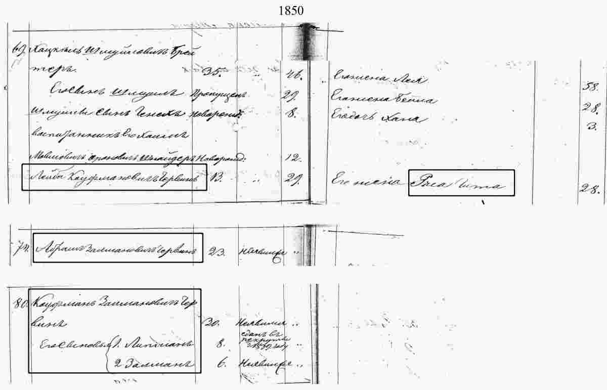 Revision List 1850
